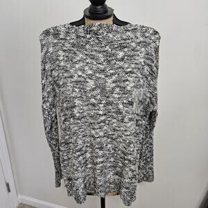 Karen Kane Pullover Sweater Womens M Black White With Sequins NWT